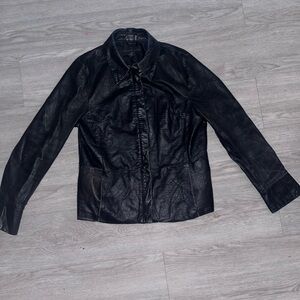 Apostrophe Black Leather Jacket 10
